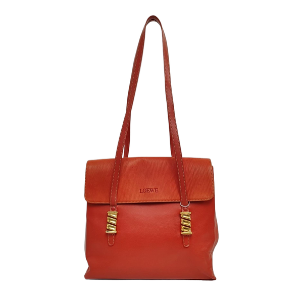 Calfskin Tote Bag Red