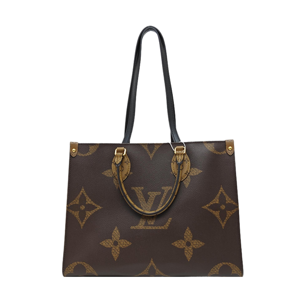 ONTHEGO MM Monogram Coated Canvas Brown