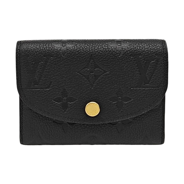 ROSALIE Monogram Calfskin Black Wallet