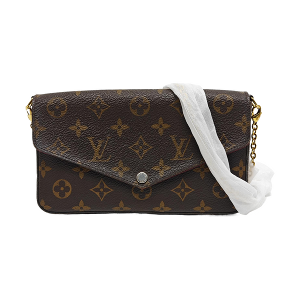 FÉLICIE Monogram Coated Canvas Brown