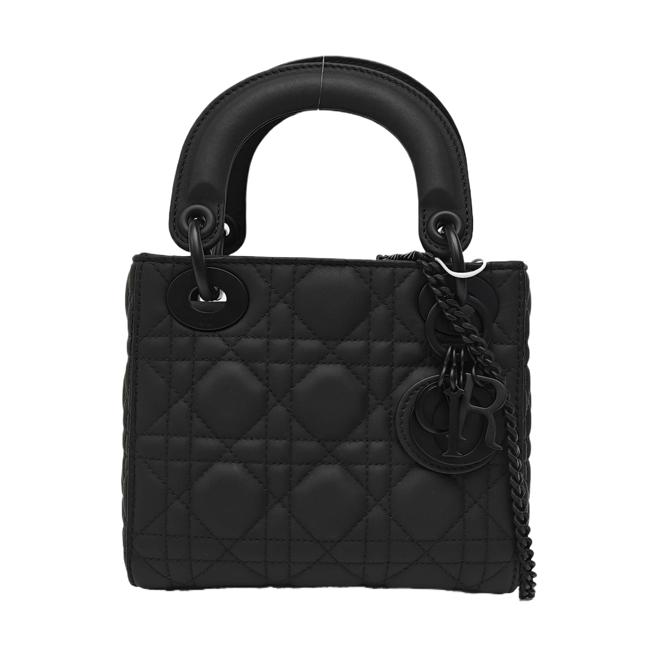 Lady Dior Mini Cannage Calfskin Black