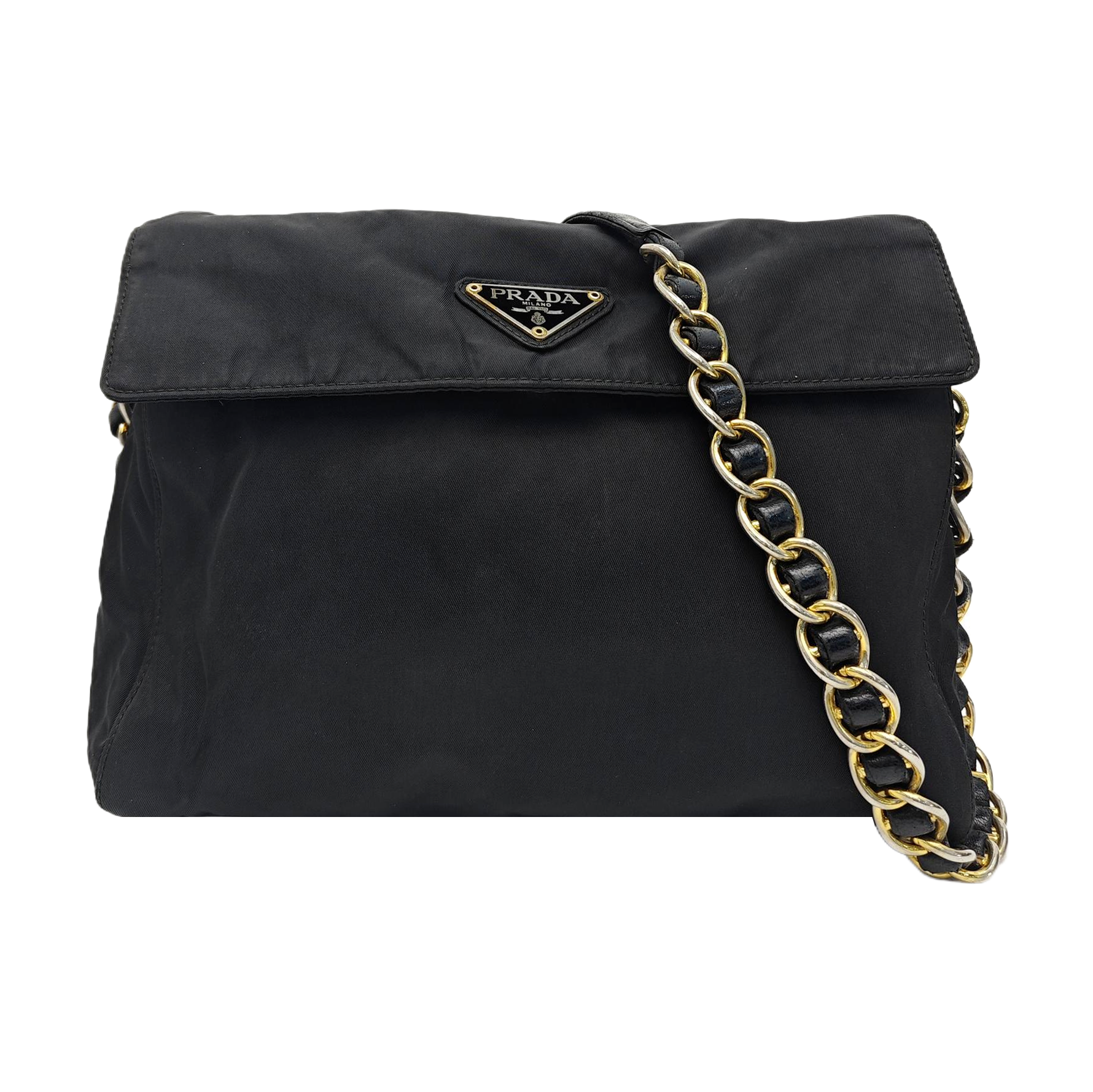 Nylon Shoulder Bag Black