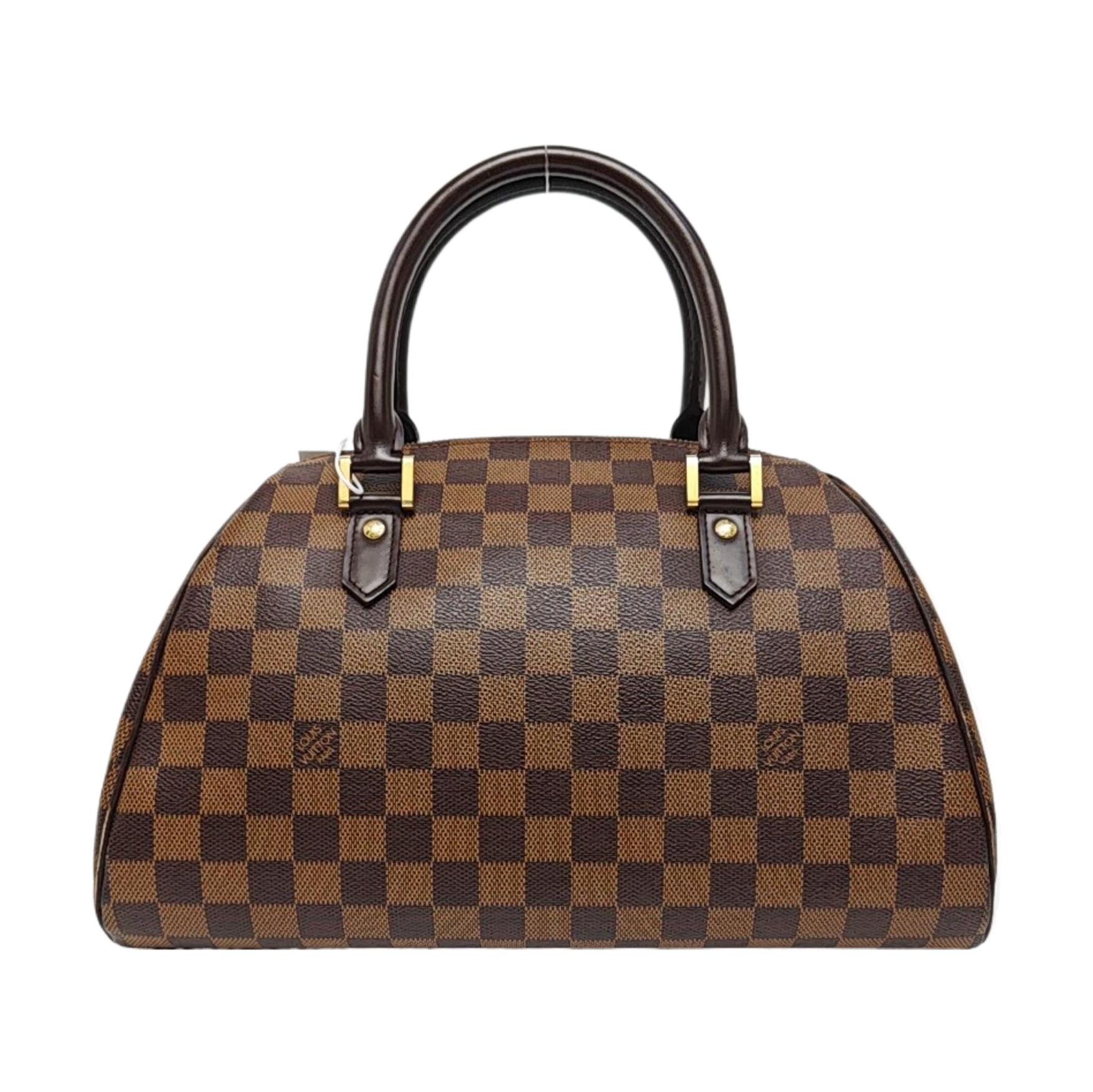 RIBERA MM Damier Ebene Coated Canvas Brown