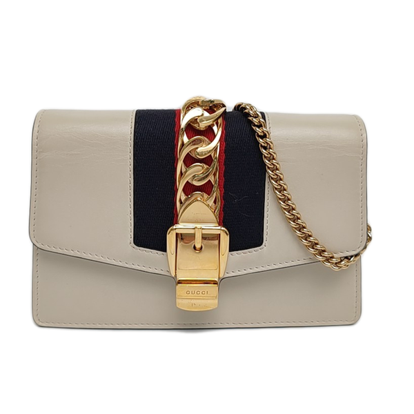 Sylvie Super Mini Calfskin White