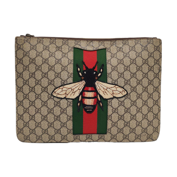 GG Supreme Monogram Coated Canvas Brown