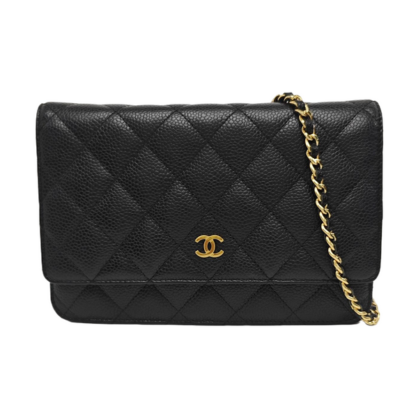 WOC Quilted Grained Calfskin Black