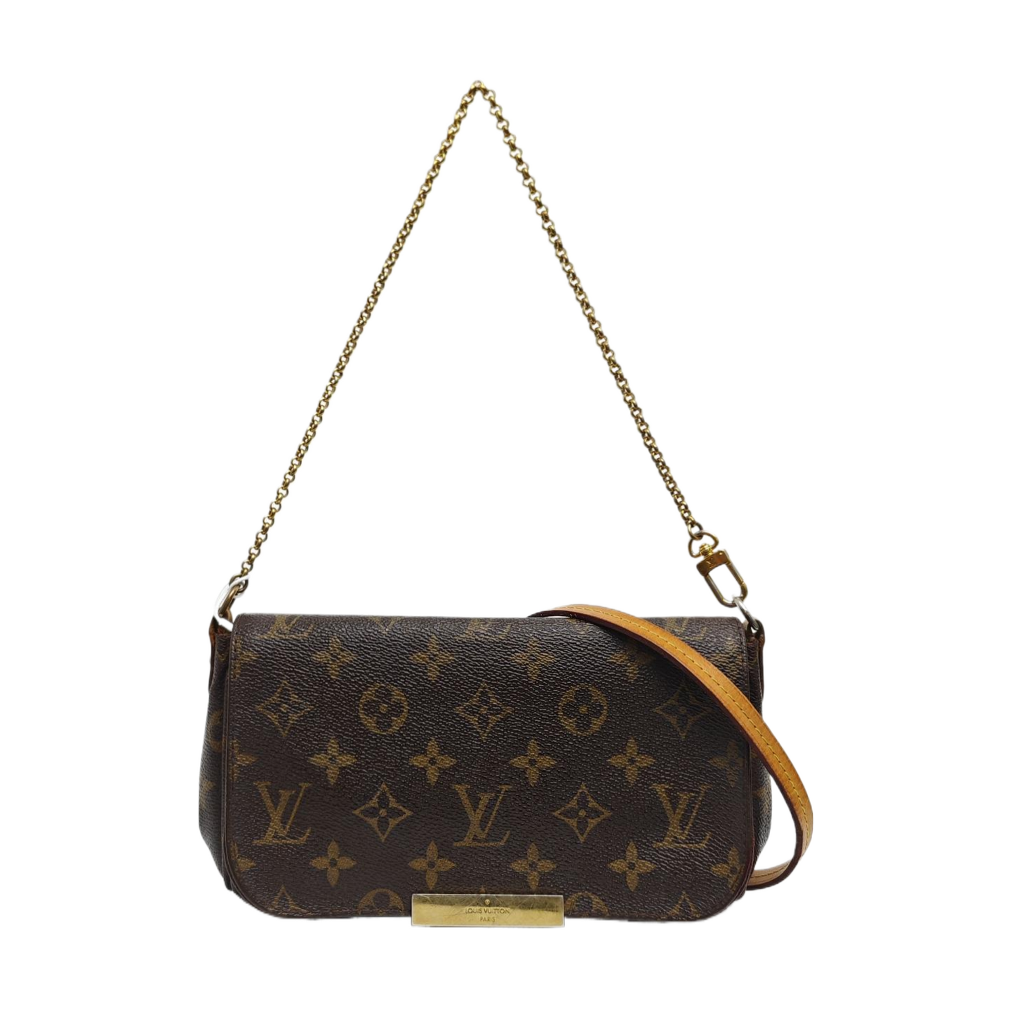 FAVORITE PM Monogram Coated Canvas Brown