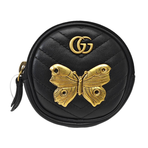 GG Marmont Mini Quilted Calfskin Black