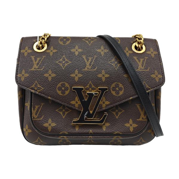 PASSY Monogram Coated Canvas Brown