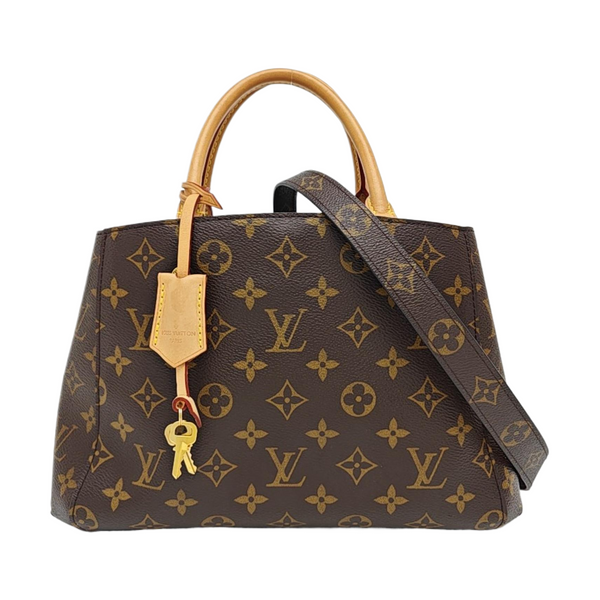 MONTAIGNE Monogram Coated Canvas Brown
