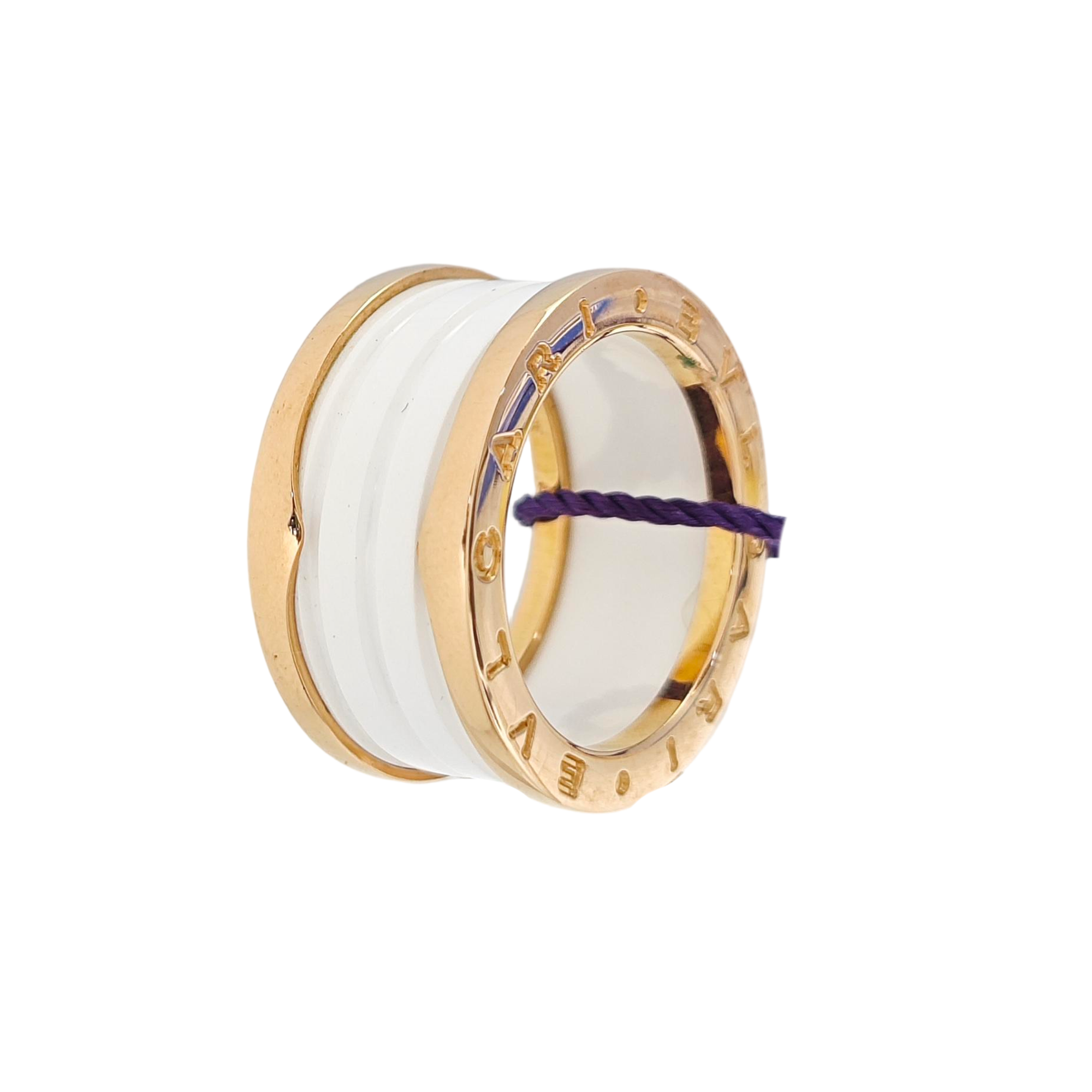 B.ZERO1 18k Rose Gold Ring EU 57