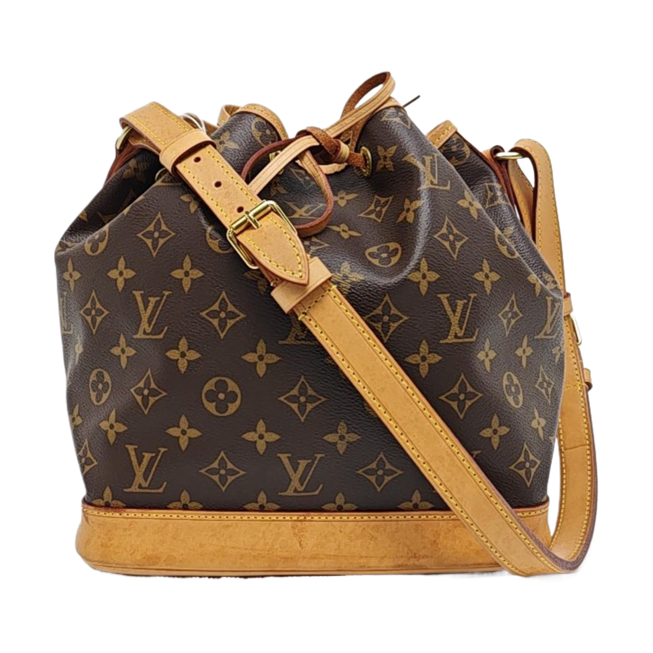 NOÉ MM Monogram Coated Canvas Brown
