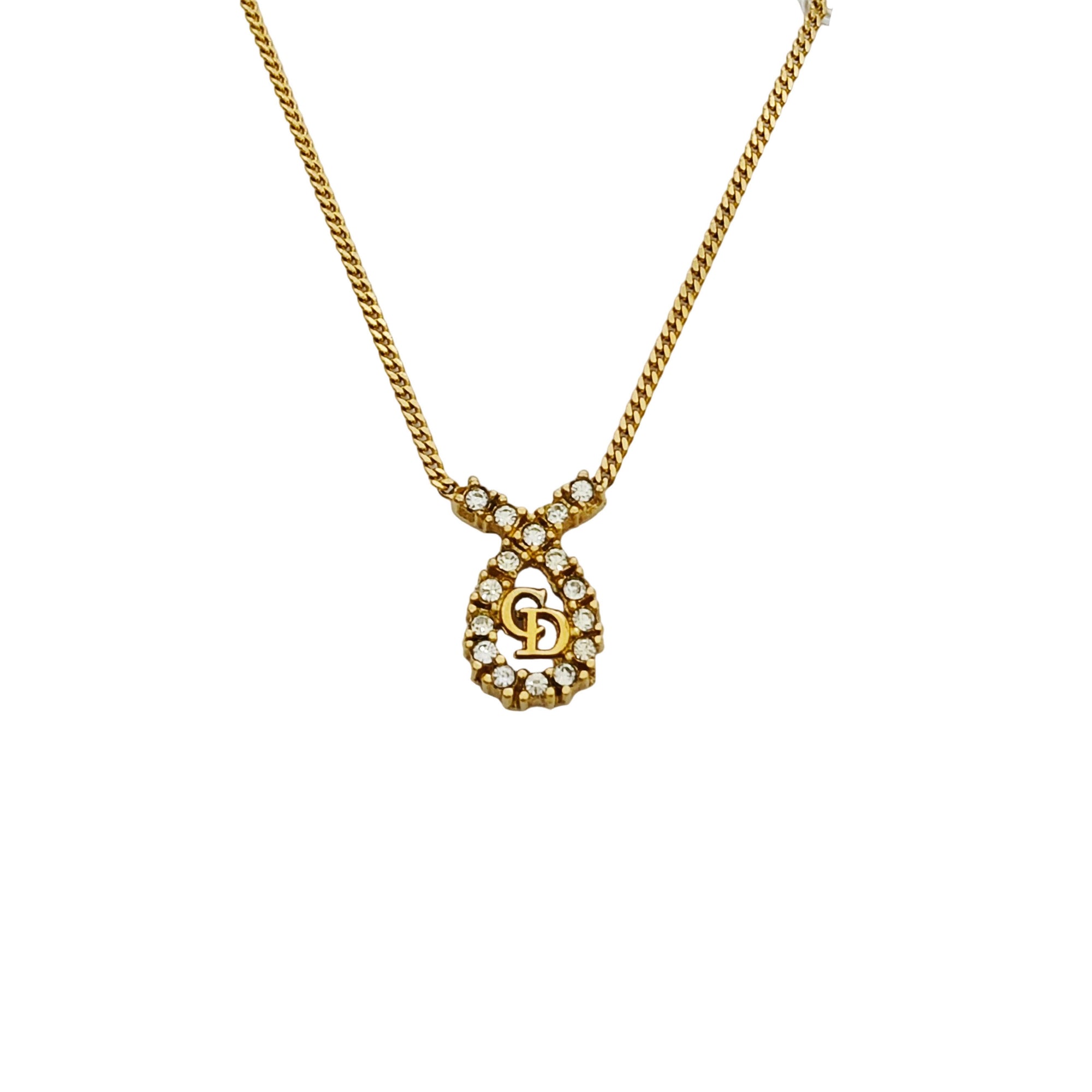 Petit CD Metal Gold Necklace