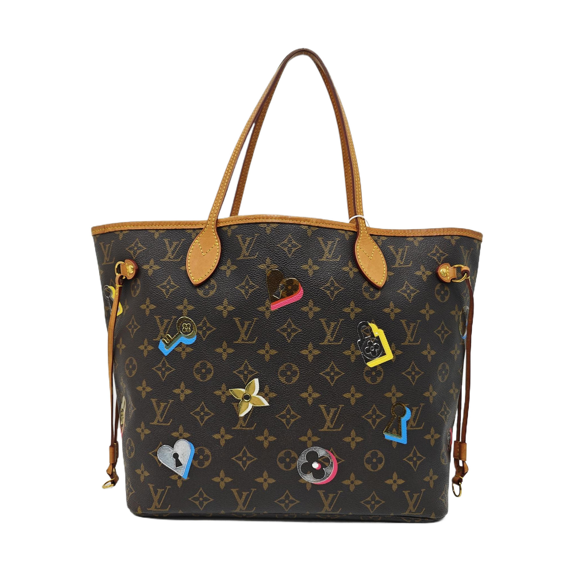 NEVERFULL MM Monogram Coated Canvas Brown