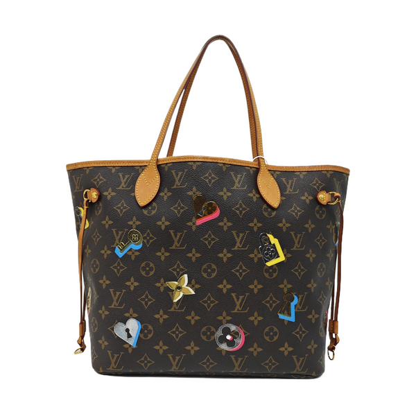 NEVERFULL MM Monogram Coated Canvas Brown