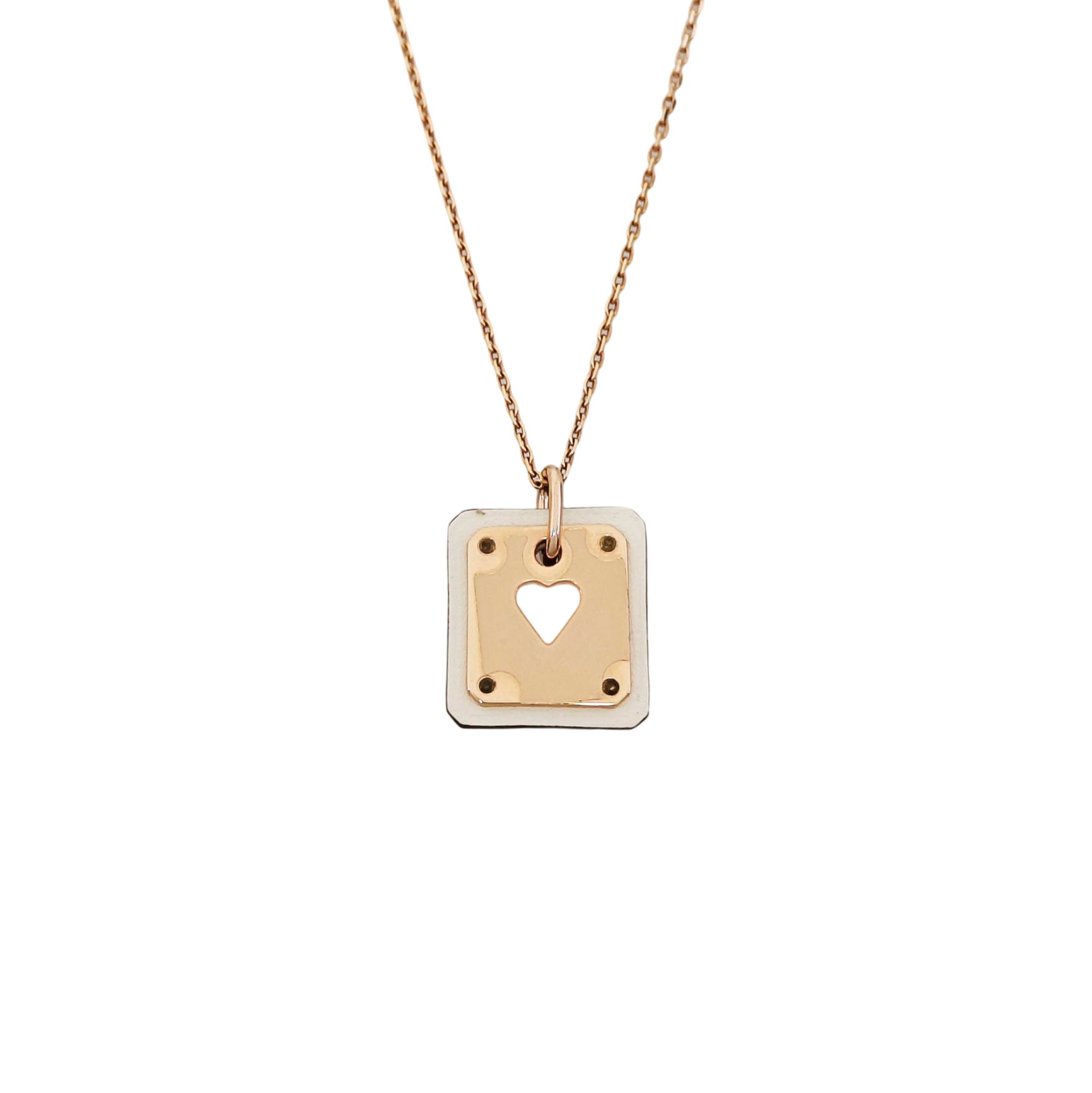 As De Coeur Metal Rose Gold Necklace