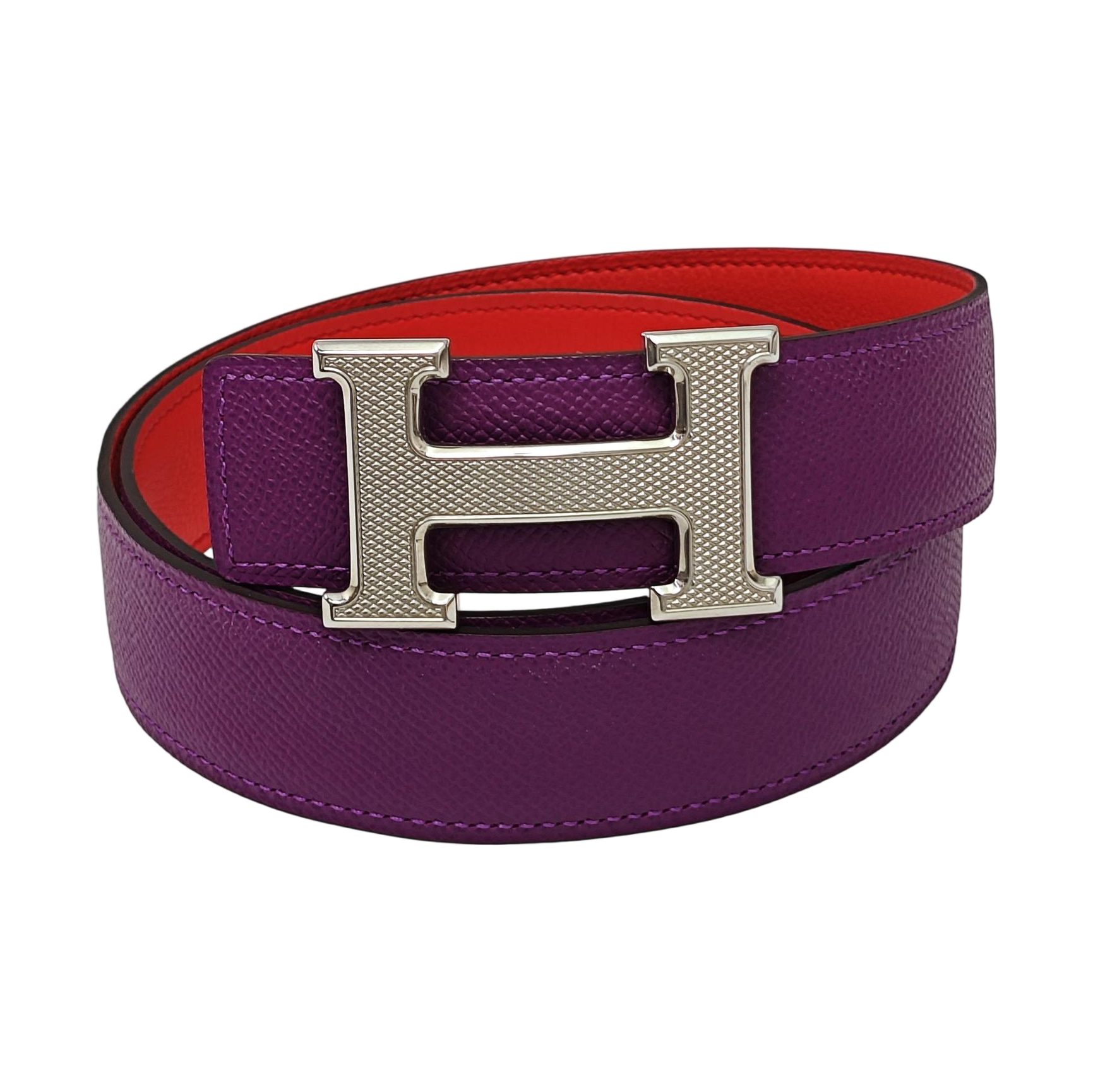Leather Belt Purple