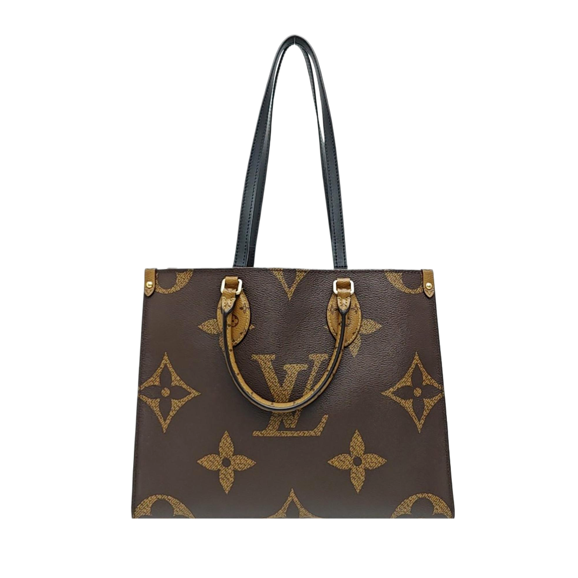 ONTHEGO MM Monogram Coated Canvas Brown