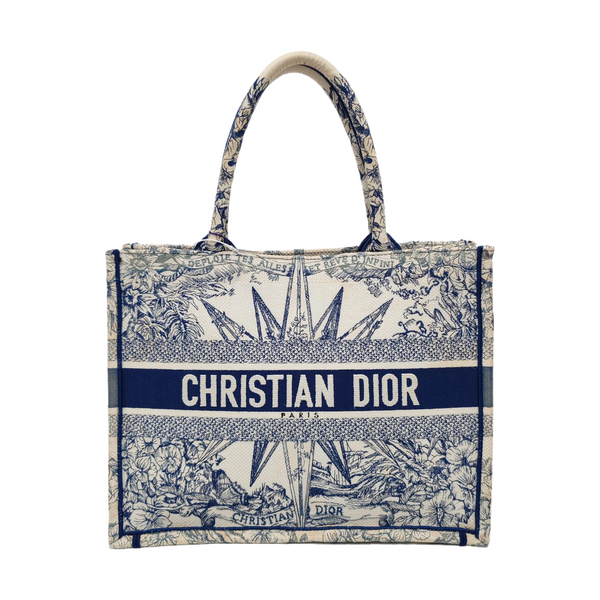Book Tote Medium Canvas Blue