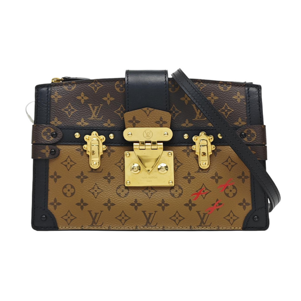 TRUNK Monogram Coated Canvas Brown