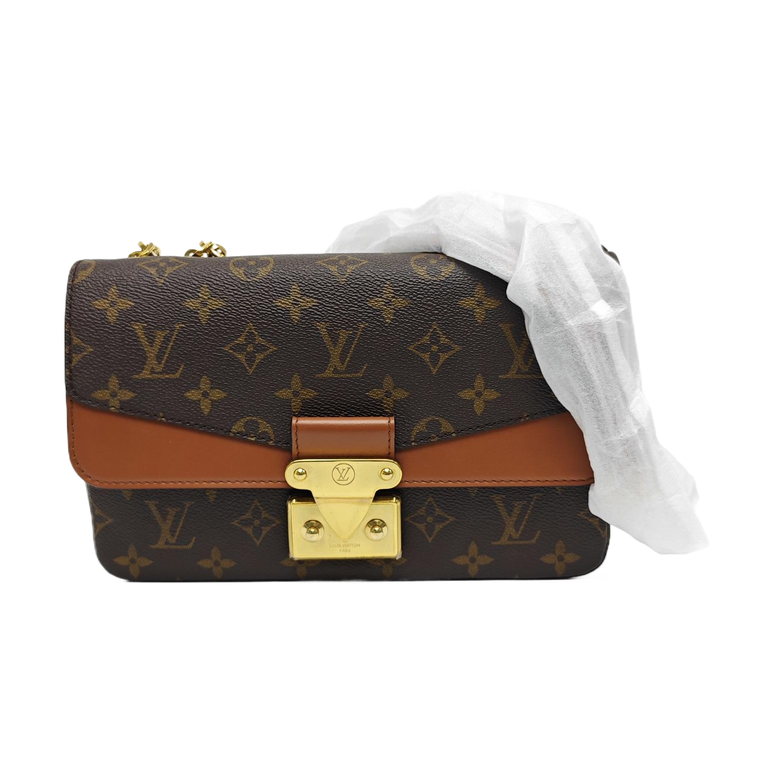 MARCEAU Monogram Coated Canvas Brown