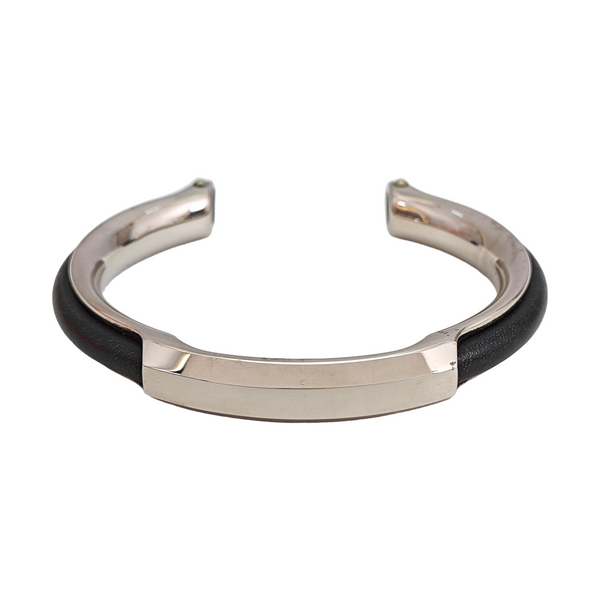 Leather Black Bangle
