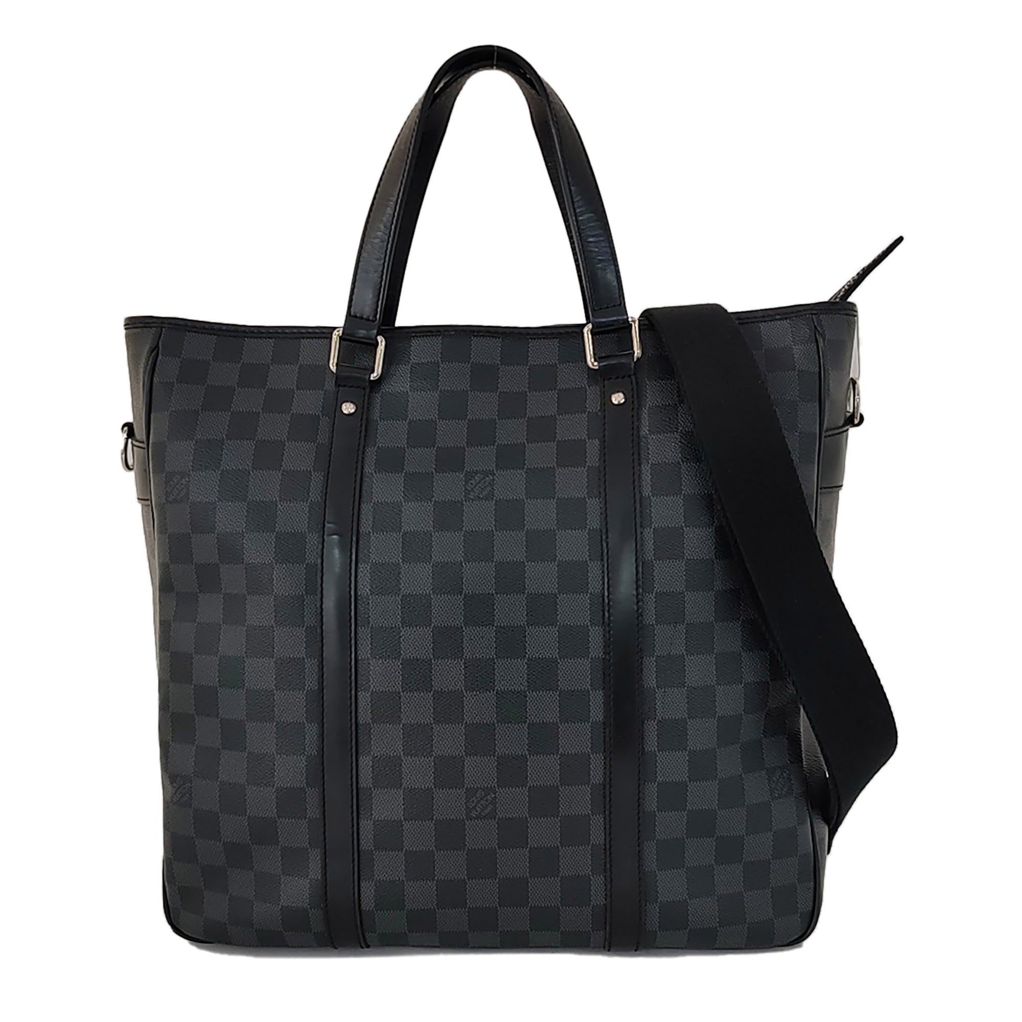 TADAO MM Damier Graphite Coated Canvas Gray