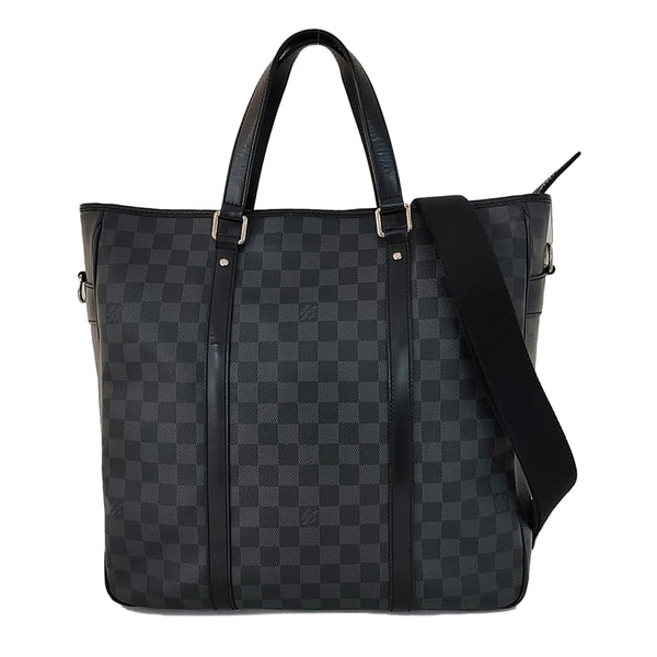 TADAO MM Damier Graphite Coated Canvas Gray