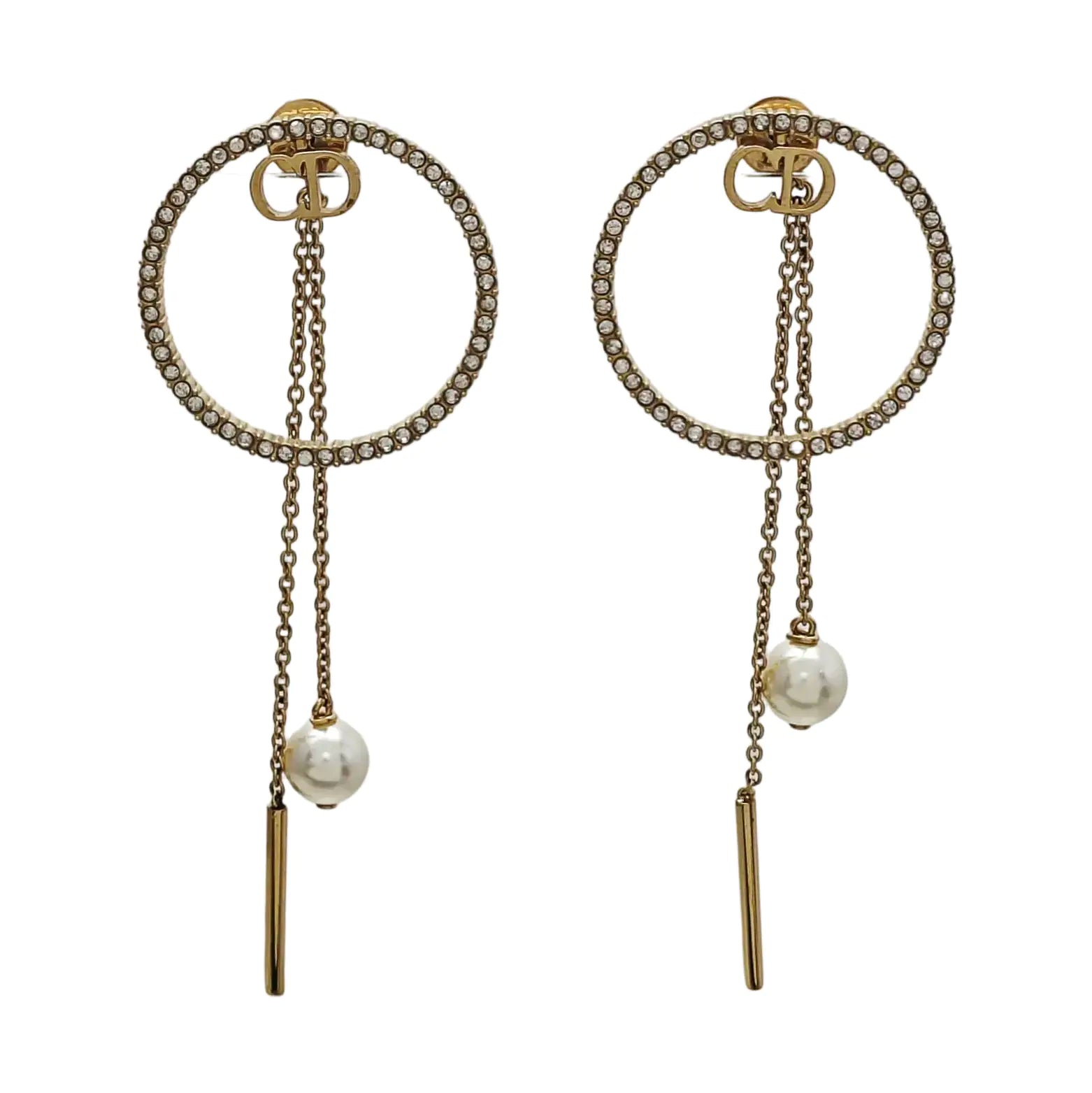Dior Tribales Metal Gold Earrings