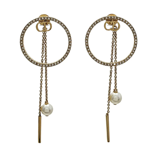 Dior Tribales Metal Gold Earrings