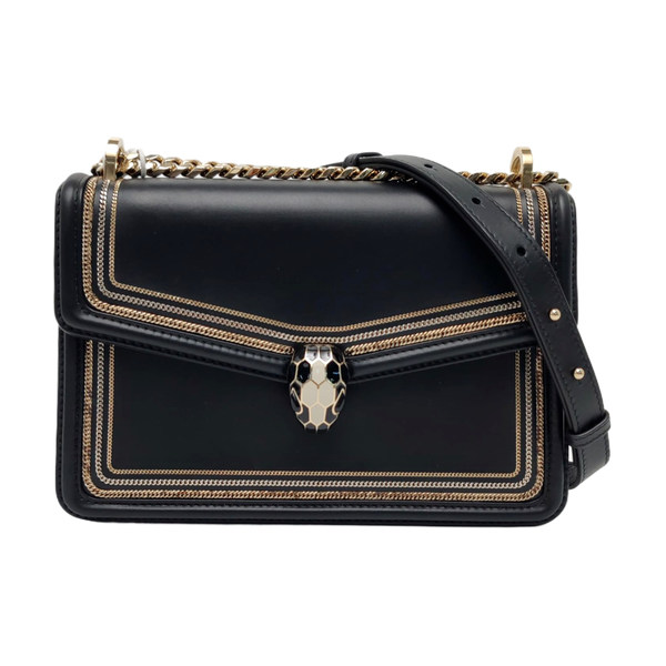 SERPENTI FOREVER Small Calfskin Black