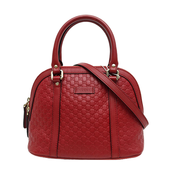 Microguccissima Monogram Calfskin Red