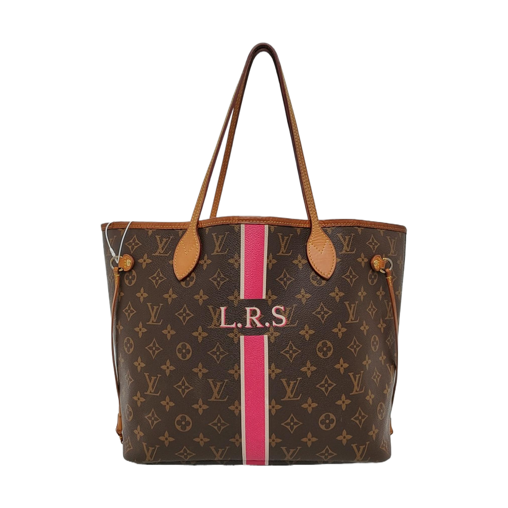 NEVERFULL MM Monogram Coated Canvas Brown