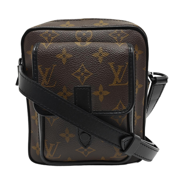 CHRISTOPHER Monogram Coated Canvas Brown
