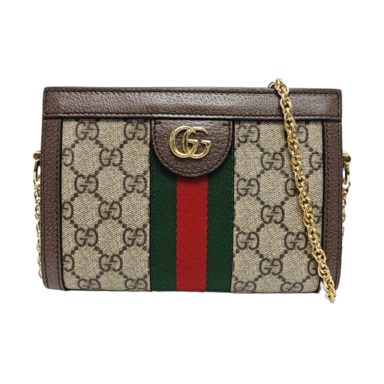 Ophidia Mini Monogram Coated Canvas Beige