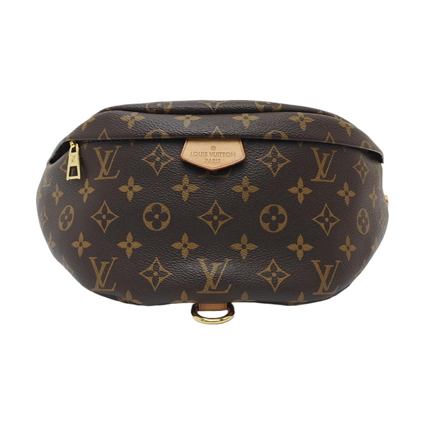 BUMBAG Monogram Coated Canvas Brown