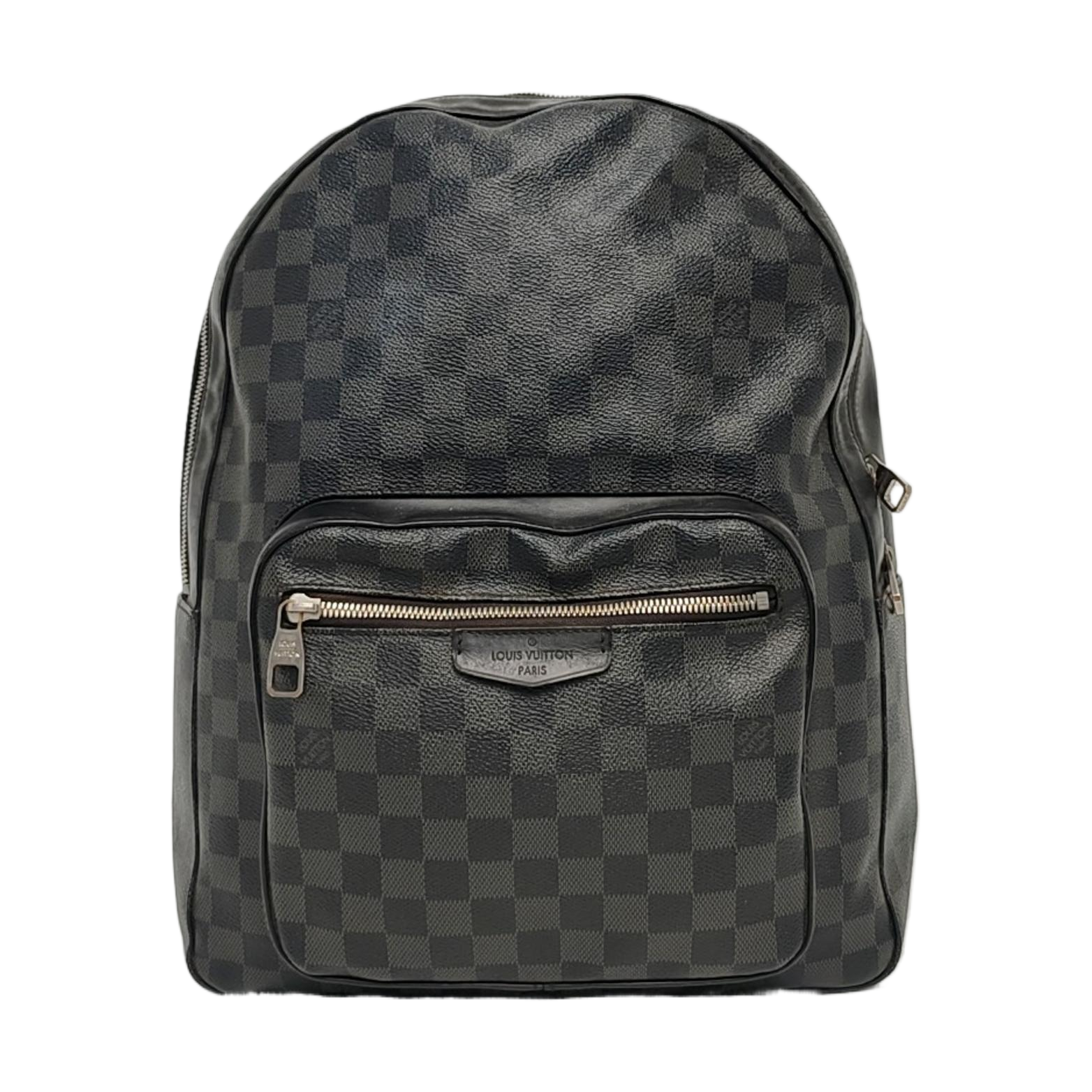 JOSH Damier Graphite Coated Canvas Gray