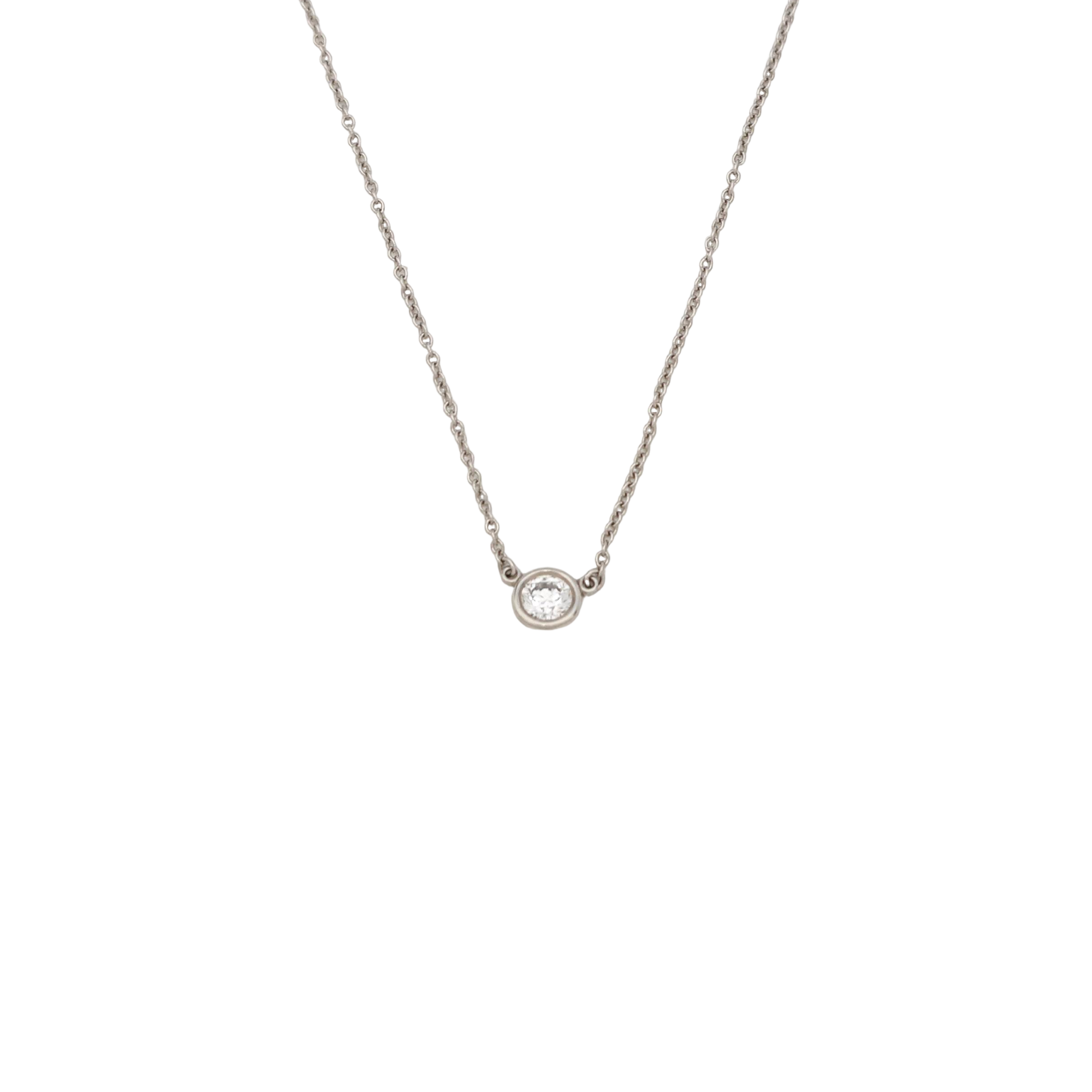 Elsa Peretti Platinum 950 Silver Necklace