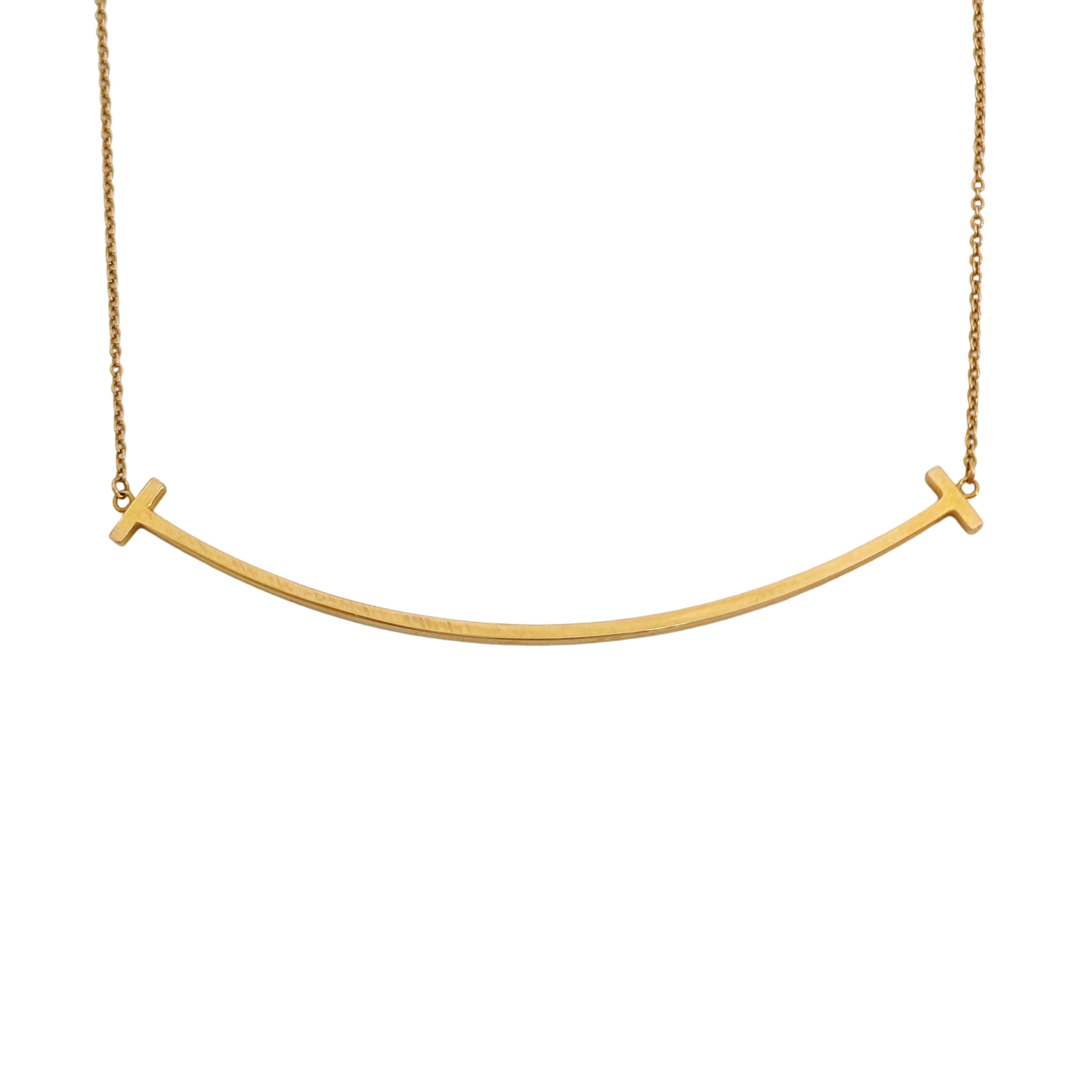 Tiffany T 18k Gold Necklace