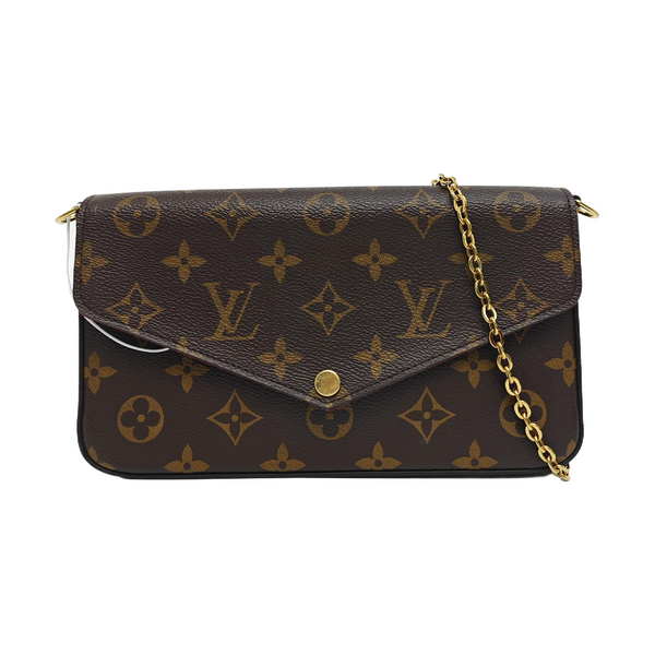 FÉLICIE Monogram Coated Canvas Brown
