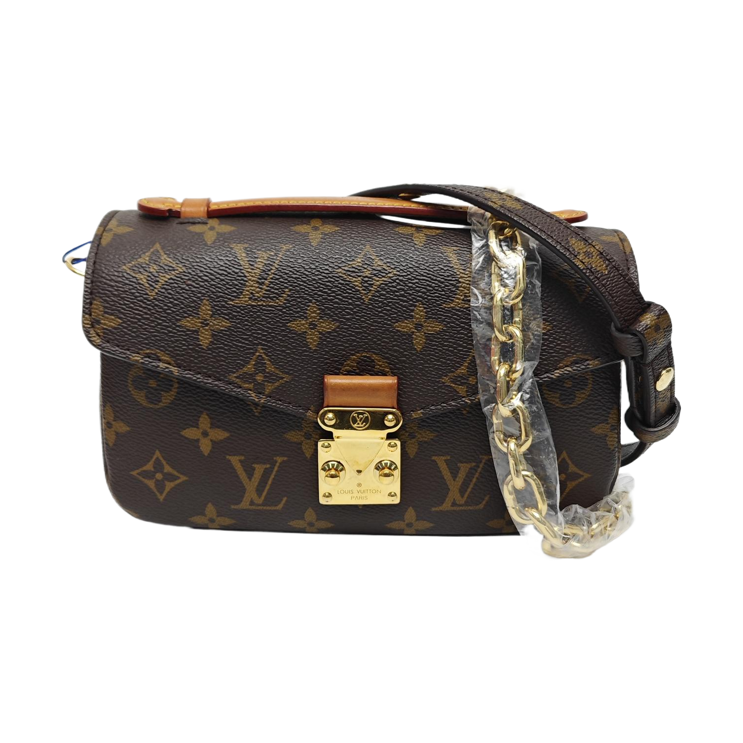MÉTIS EAST WEST Monogram Coated Canvas Brown