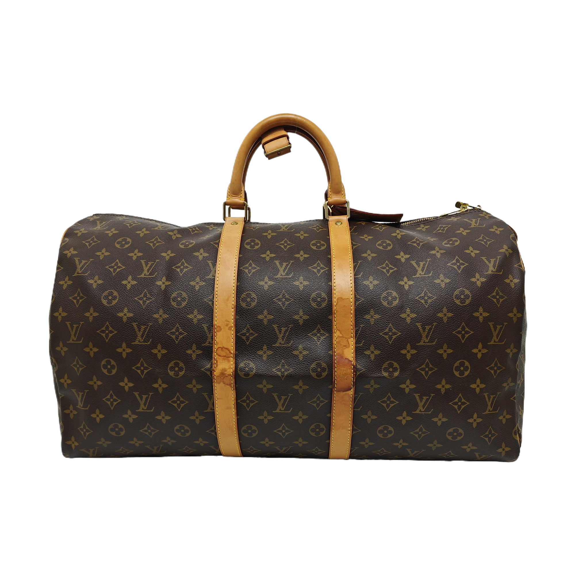 SAC SOUPLE 55 Monogram Coated Canvas Brown
