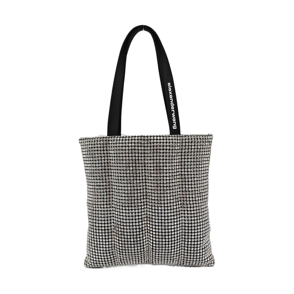 Lab-Grown Diamond Top Handle Bag Black
