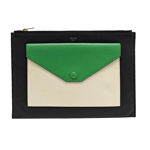 Calfskin Clutch Multicolor