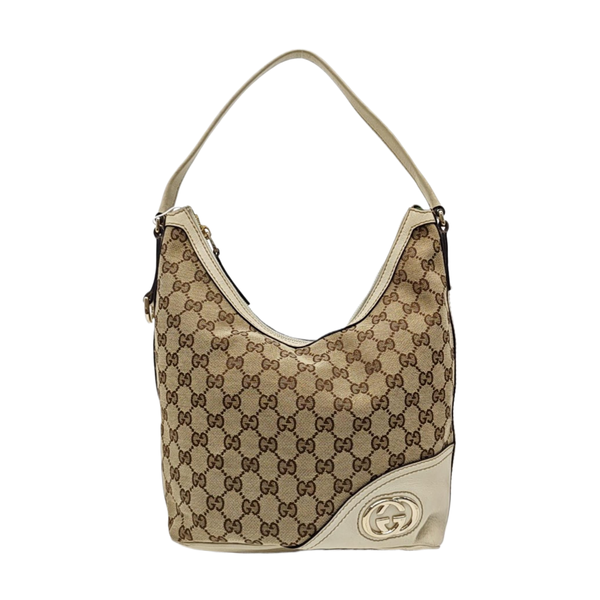 Monogram Canvas Top Handle Bag Brown