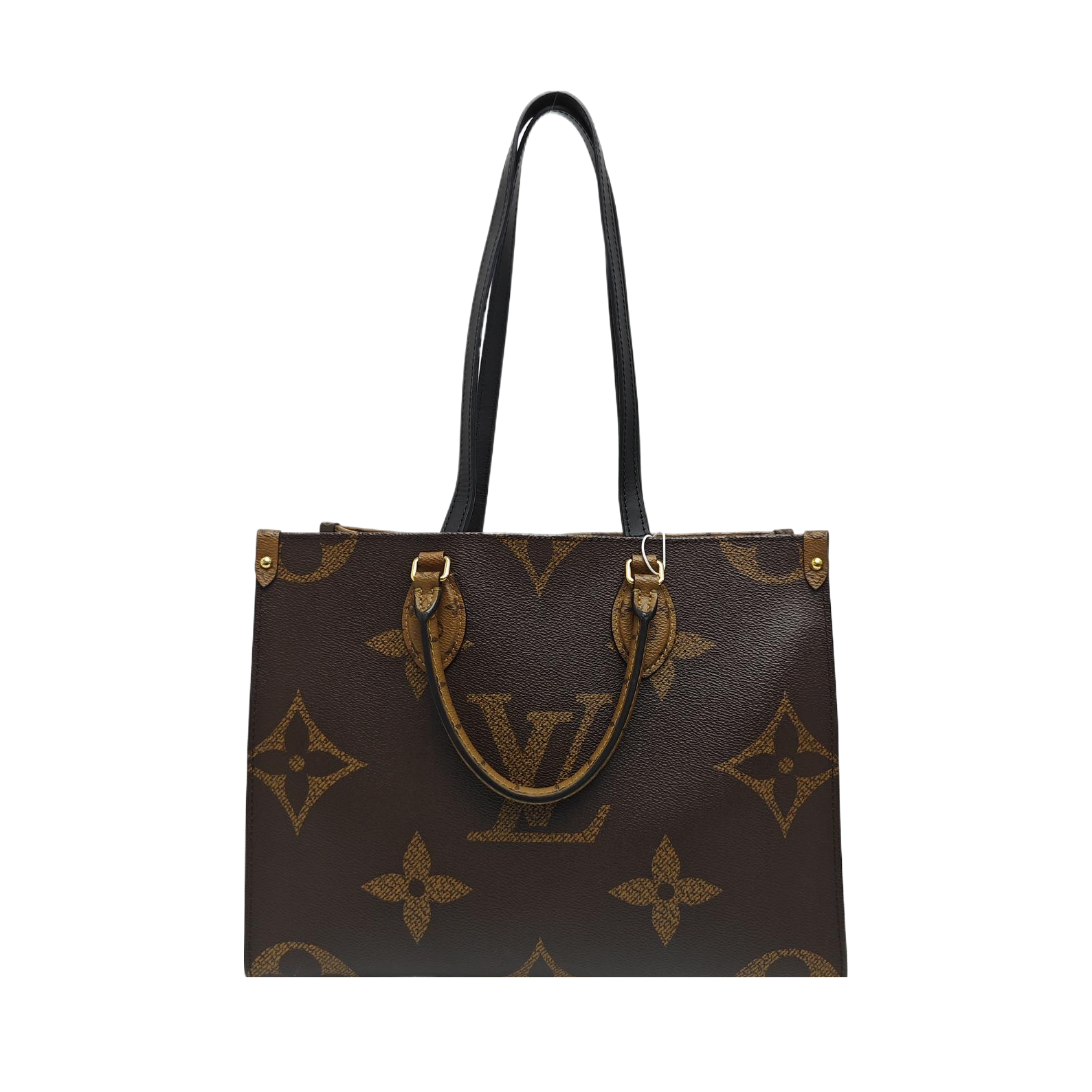 ONTHEGO MM Monogram Coated Canvas Brown