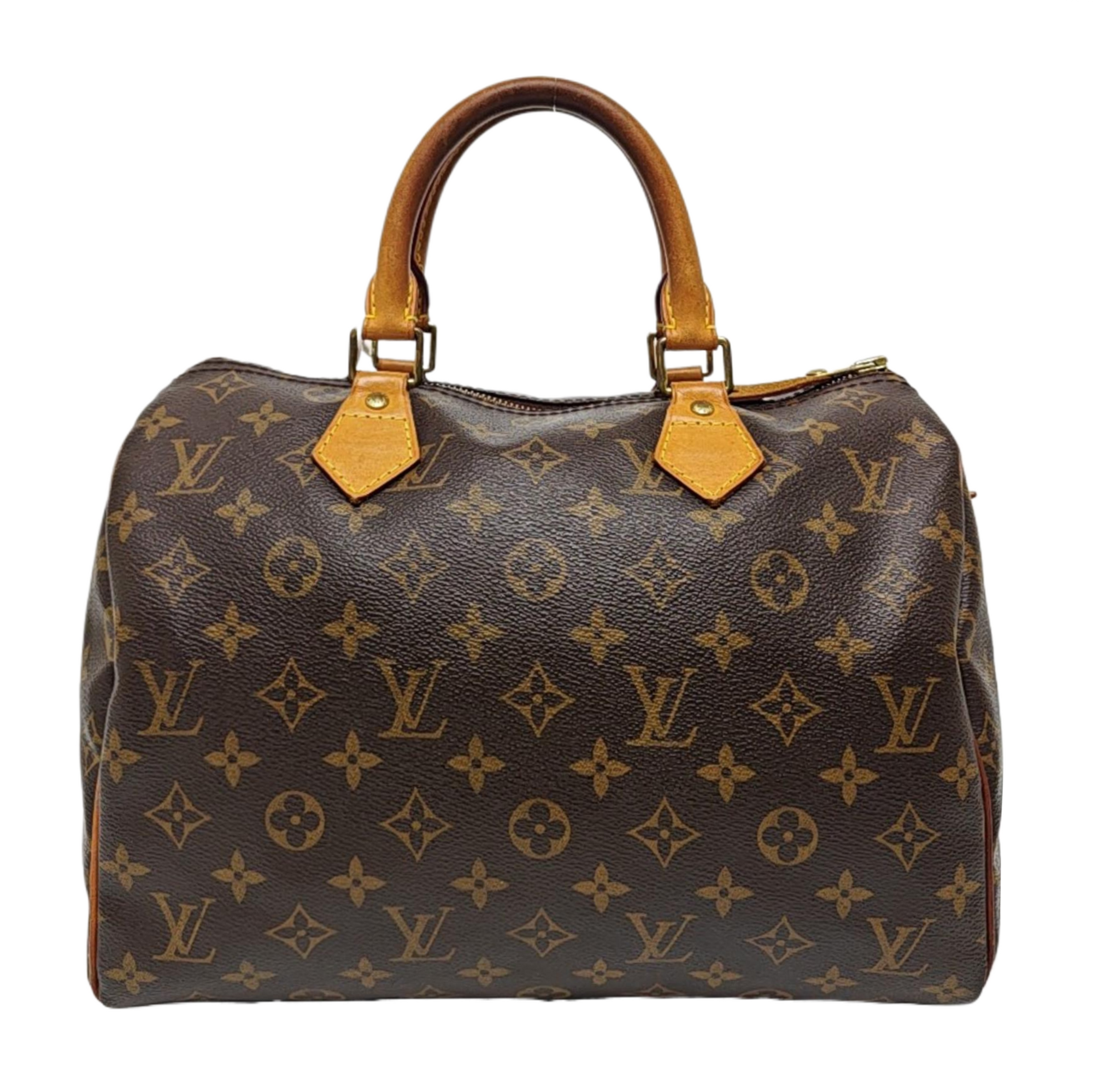 SPEEDY 30 Monogram Coated Canvas Brown