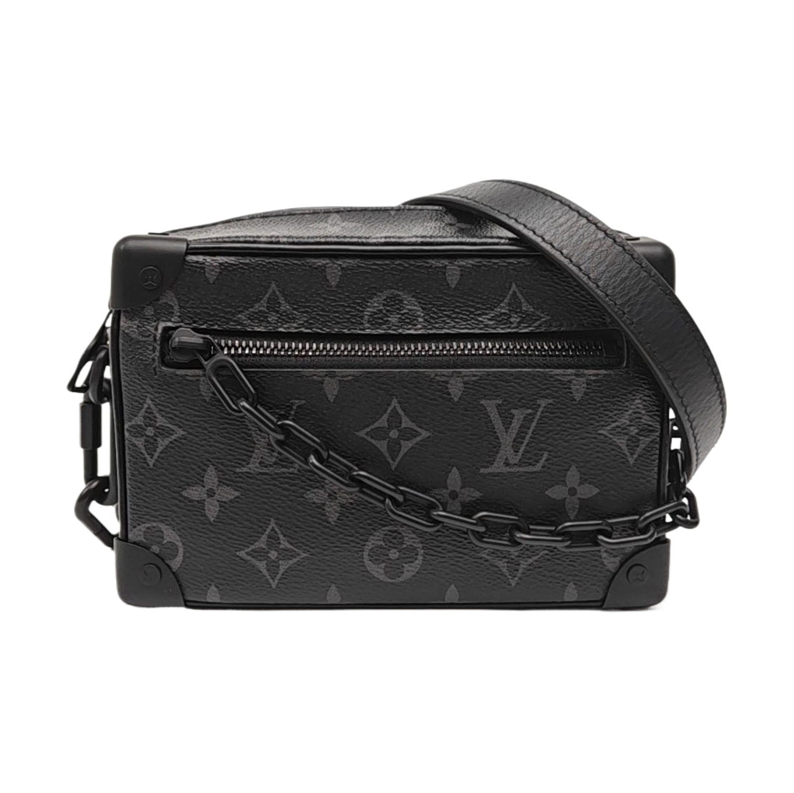 SOFT TRUNK Mini Monogram Coated Canvas Black