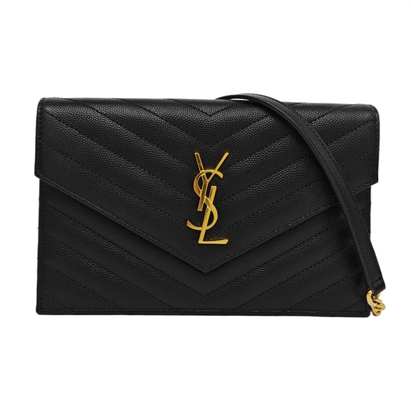 MONOGRAM WOC Chevron Calfskin Black