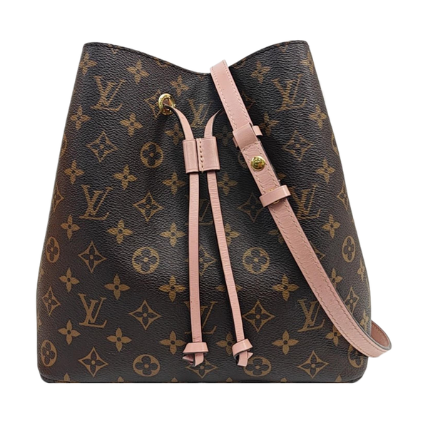 NÉONOÉ MM Monogram Coated Canvas Brown